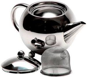 металлический заварочный чайник